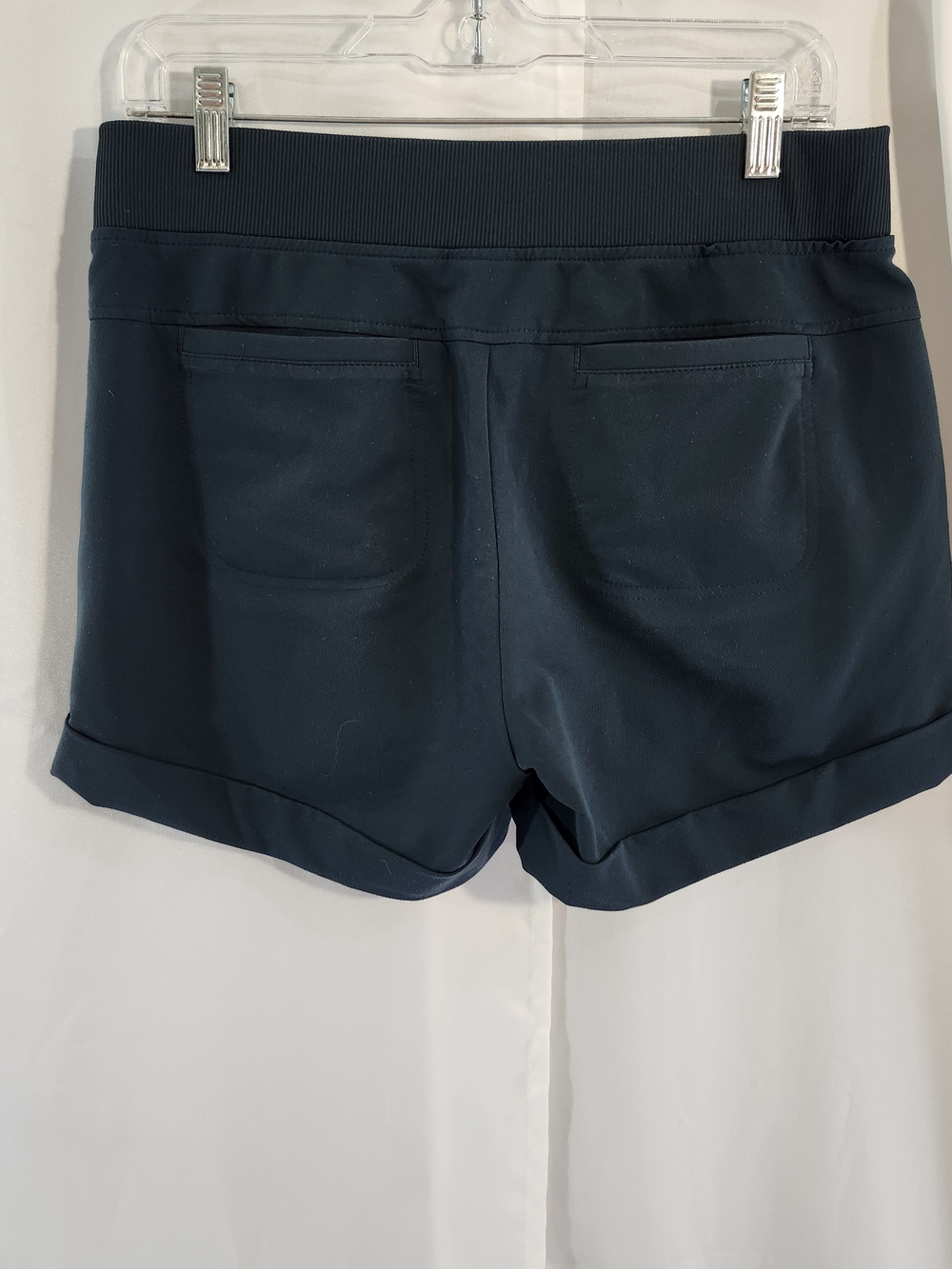 Athleta Navy Drawstring Athletic Shorts - Picture 2 of 10